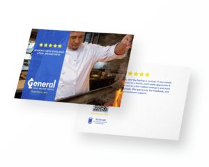 marketing agency portfolio review card gen linen