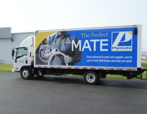 marketing agency portfolio plymate truck wrap