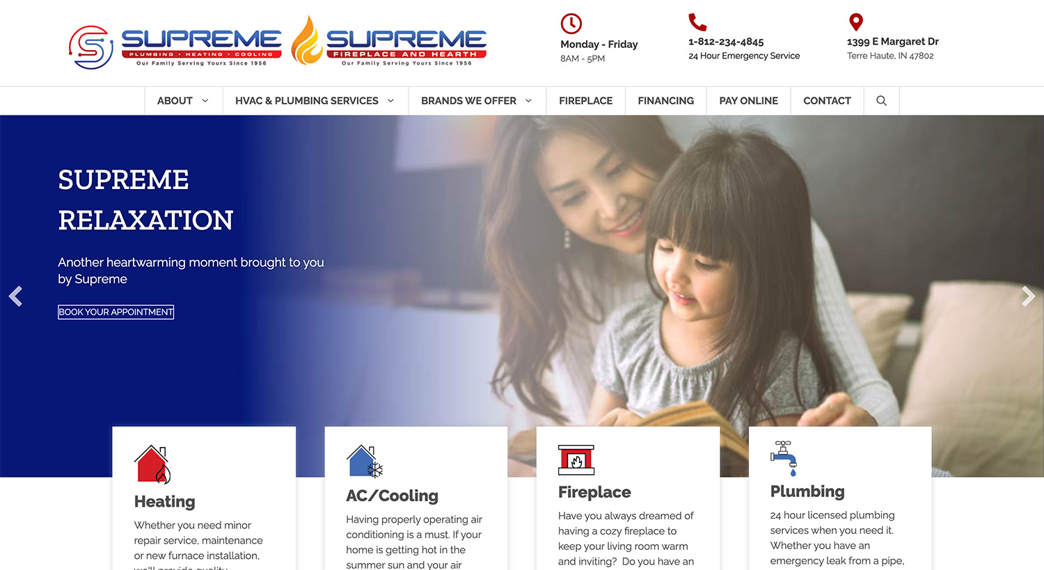 supreme phc website homepage website traffic case study