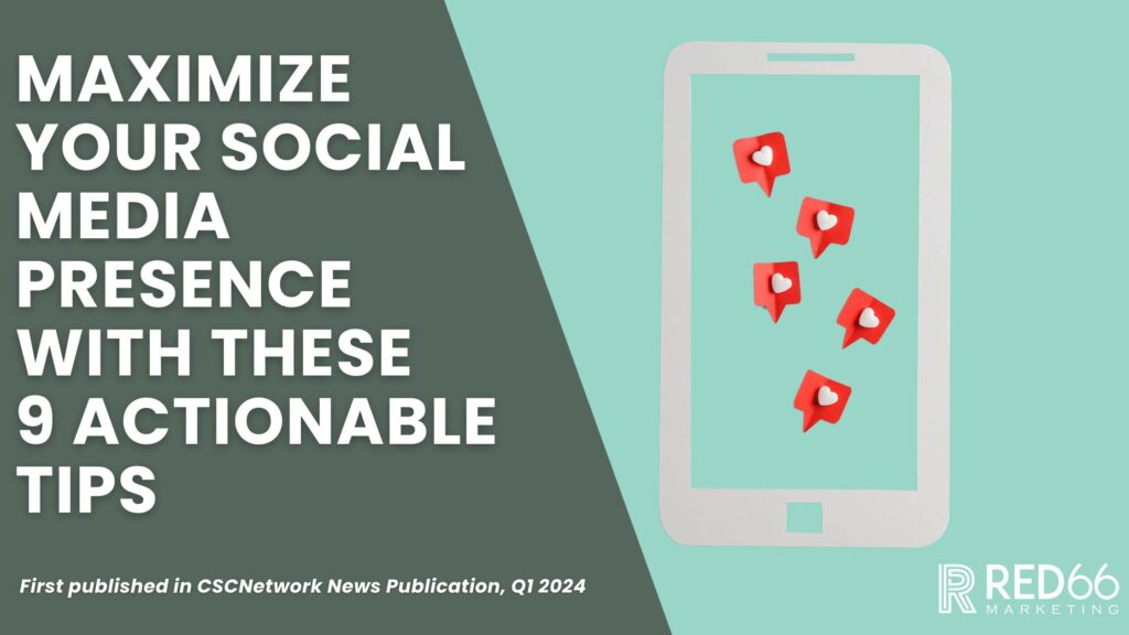 maximize social media presence